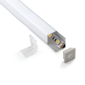 Квадратный угловой алюминиевый профиль для LED ленты (16мм) ES LL-2-ALP003