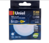 LED-GX53-6W/6500K/GX53/FR PLZ01WH Лампа светодиодная, матовая. Дневной свет (6500K). ТМ Uniel