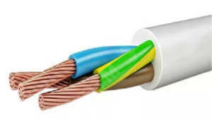 Провод термостойкий ПРКС 3х1,5  белый ТРТС Липаркабель