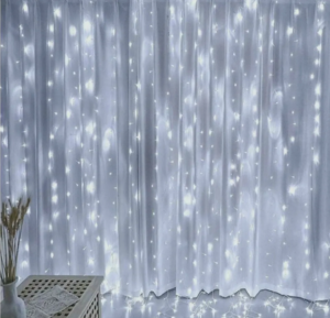 Гирлянда ШТОРА 3х3м БЕЛЫЙ 600led 8 режимов