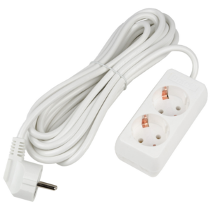 S-GCU2-3 WHITE Удлинитель серии Ultra. шнур 3м.. 2 гнезда. 16A. с-з. Белый. TM Uniel