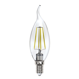 LED-CW35-13W/4000K/E14/CL PLS02WH Лампа светодиодная. Форма "свеча на ветру", прозрачная. Sky. 4000К