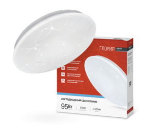 Светильник светодиодный серии DECO ГЛОРИЯ 95Вт 230В 6500К 10000Лм 483х67мм IN HOME
