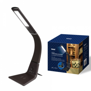 TLD-565 Brown/LED/360Lm/3000-6000K/Dimmer/WR Св/ник наст. 12W Диммер. Беспр/ная зарядка