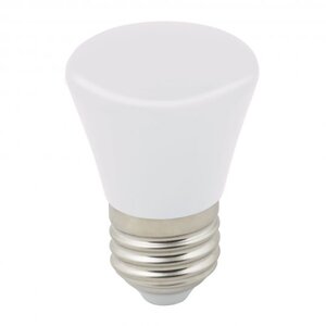 LED-D45-1W/6000K/E27/FR/С BELL Лампа декоративная св/д "Колокольчик", матовая. Дневной свет (6000K)