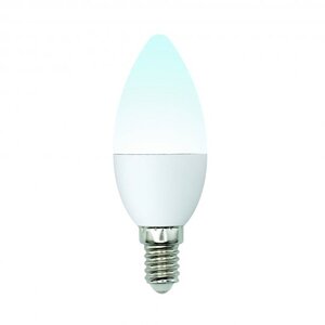 LED-C37-6W/NW/E14/FR/MB PLM11WH Лампа светодиодная. Форма «свеча», матовая. 4000K Multibright.