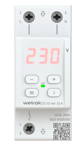 Реле напряжения Welrok D2-32 red