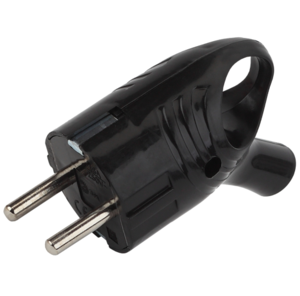 Вилка ЭРА Vx4-B с заземлением угловая с кольцом 16A черная Вилка ЭРА Vx4-B с заземлением угловая с кольцом 16A черная