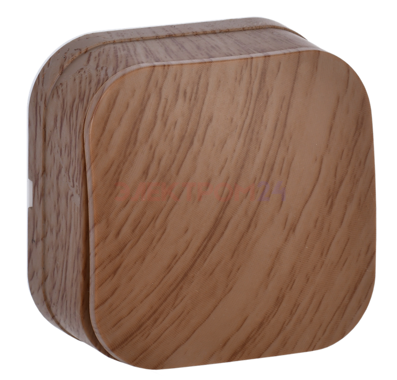 GLORY Выключатель 1-клавишный для открытой установки  дуб IEK GLORY Выключатель 1-клавишный для открытой установки  дуб IEK