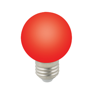 LED-G60-3W/RED/E27/FR/С Лампа декоративная светодиодная. Форма "шар", матовая. Цвет красный. Картон.