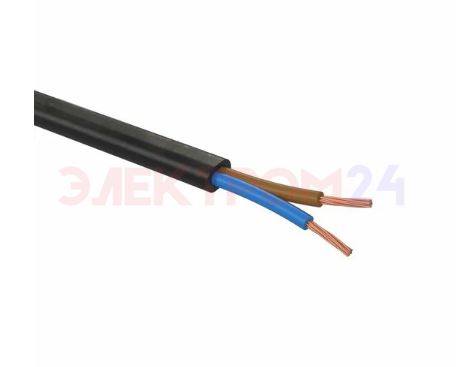 Провод ШВВП 2х0,5 ЧЕРНЫЙ ГОСТ РЭК/Prysmian  Провод ШВВП 2х0,5 ЧЕРНЫЙ ГОСТ РЭК/Prysmian