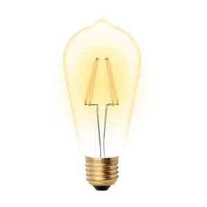 LED-ST64-5W/GOLDEN/E27 GLV22GO Лампа светодиодная Vintage. Форма «конус», золотистая колба ТМ Uniel