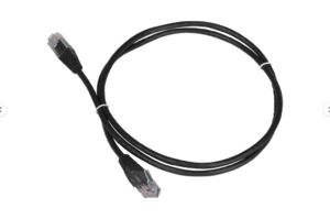 Патч-корд провод сетевой витая пара с коннекторами RJ45 ,в сборе 1 м.Черный 