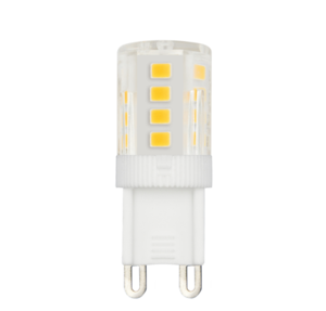 LED-JCD-4.5W-3000K-G9-CL-SLS Лампа светодиодная. прозрачная. Теплый белый свет 3000K. ТМ Volpe