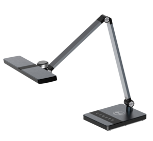 ULM-D110 15W-3000-6500K-DIM BLACK Светильник настольный светодиодный с беспроводной зарядкой телефон