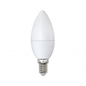 LED-C37-7W/NW/E14/FR/NR Лампа с/д свеча 4000K ТМ Volpe