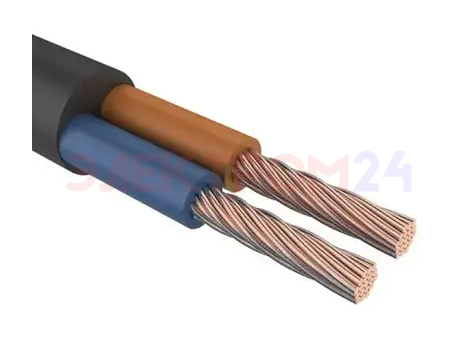 Провод ПВС 2х1,5 черный ГОСТ РЭК/Prysmian Провод ПВС 2х1,5 черный ГОСТ РЭК/Prysmian