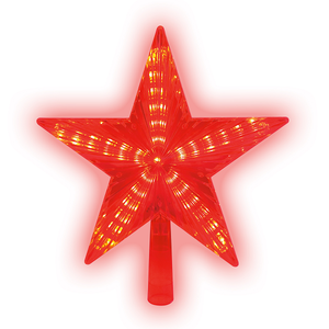 ULD-H2121-031/STA RED STAR-3 Украшение светодиодное для ёлки «Звезда-3», 21 см. 31 светодиод. Красны