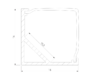 Квадратный угловой алюминиевый профиль для светодиодной ленты LL-2-ALP009