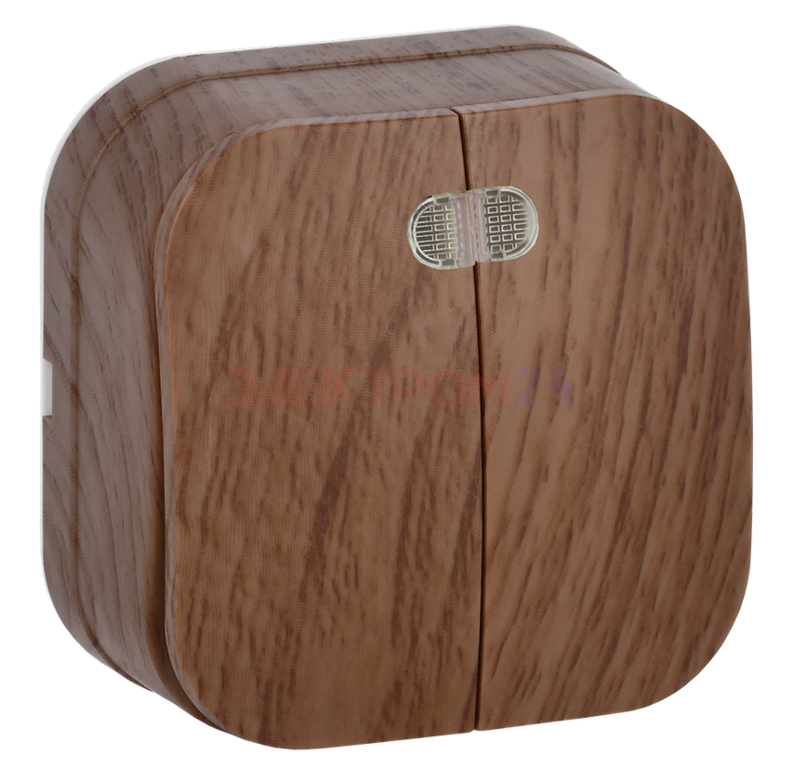 GLORY Выключатель 2-клавишный для открытой установки 10А дуб IEK GLORY Выключатель 2-клавишный для открытой установки 10А дуб IEK