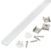 Профиль врезной белый GAL-GLS-2000-7-22-W белый (2м профиль+2м рассеиватель+2 скобы +4 шурупа)