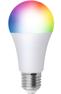 ED-A60-12W-RGBW-E27-230V-WF-FR PLS80WH Умная лампа светодиодная Wi-Fi+Bluetooth. диммируемая.