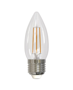 LED-C35-5.5W-3000K-E27-CL-SLF Лампа светодиодная. Форма свеча. прозрачная. Теплый белый свет 3000K. LED-C35-5.5W-3000K-E27-CL-SLF Лампа светодиодная. Форма свеча. прозрачная. Теплый белый свет 3000K.
