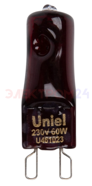 JCD-IR-60/G9 Лампа галогенная инфракрасная для обогрева животных. Картон. ТМ Uniel JCD-IR-60/G9 Лампа галогенная инфракрасная для обогрева животных. Картон. ТМ Uniel