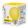 LED-G60-3W/YELLOW/E27/FR/С Лампа декоративная светодиодная. Форма "шар", матовая. Цвет желтый. Карто