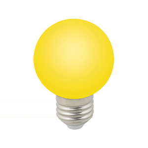 LED-G60-3W/YELLOW/E27/FR/С Лампа декоративная светодиодная. Форма "шар", матовая. Цвет желтый. Карто