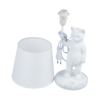 UML-B465 E14 WHITE Светильник настольный декоративный Кот. под лампу Е14. 40W. Мех.Выкл.