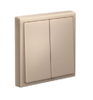 ARTGALLERY 2-клавишный ВЫКЛЮЧАТЕЛЬ, сх.5, 10АХ, механизм, ПЕСОЧНЫЙ