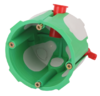 Коробка установочная ЭРА KUU-68-55-unibox двухкомпонентная универсальная зеленая 68х55мм UniBox само
