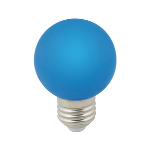 LED-G60-3W/BLUE/E27/FR/С Лампа декоративная светодиодная. Форма "шар", матовая. Цвет синий. Картон