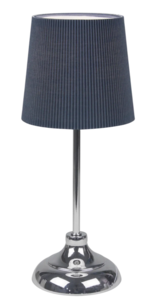 UML-B309 E14 CHROME/DARK BLUE Светильник настольный декоративный под лампу Е14, 40W. Механический вы