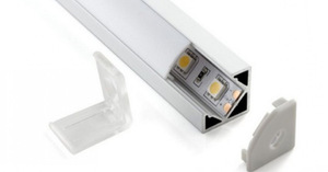 Угловой алюминиевый профиль для LED ленты (18,5мм) ES LL-2-ALP004