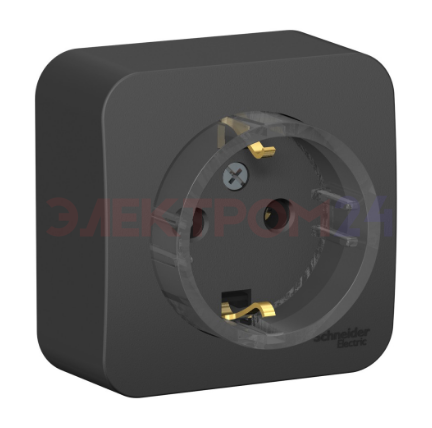 BLANCA О/У РОЗЕТКА с заземлением без шторок, (КОМПАКТ) ИЗОЛ.ПЛ., 16А, 250В, АНТРАЦИТ BLANCA О/У РОЗЕТКА с заземлением без шторок, (КОМПАКТ) ИЗОЛ.ПЛ., 16А, 250В, АНТРАЦИТ