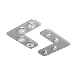 Соединитель угловой для профилей натяжного потолка, 2шт 