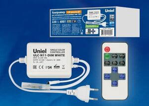 ULC-N11-DIM WHITE Контроллер для управл. с/д одноцветными ULS-2835 лентами 220В, 1 выход