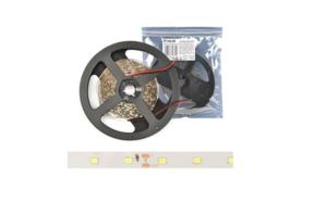 ULS-Q921 2835-60LED/m-8mm-IP20-DC12V-4,8W/m-5M-WW Лента светодиодная катушка в герм упак 3000K