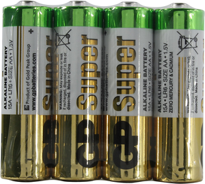 GP Элемент питания LR6 (АА) шринк Super Alkaline15ARS-2SB4 (96/384)