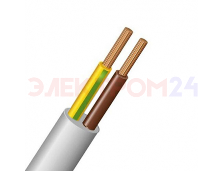 Провод ПВС 2х1 белый ТРТС Металлист Провод ПВС 2х1 белый ТРТС Металлист