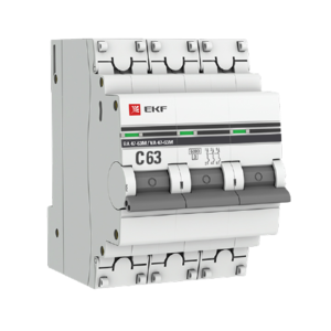 Автоматический выключатель 3P 63А (C) 4,5kA ВА 47-63 EKF PROxima