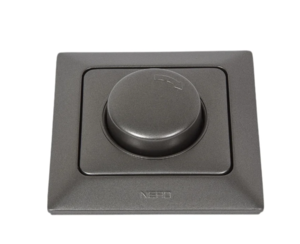 Диммер светорегулятор , 1000W, 250В, 10А,  Графит Aras NE-AD Диммер светорегулятор , 1000W, 250В, 10А,  Графит Aras NE-AD