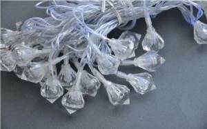 Гирлянда ULD-S0700-050/DTA DIAMONDS "Бриллианты" 50LED белый 7м, 8 режимов, IP20 2.5W Uniel