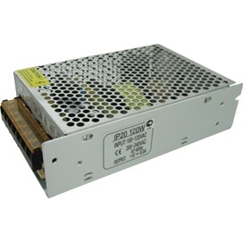 Ecola 120W 220V-12V IP20 блок питания для светодиодной ленты (159х98х42)