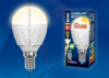 LED-G45-6W/WW/E14/FR/DIM PLP01WH Лампа светодиодная диммируемая. Форма "шар", матовая. Теплый белый.