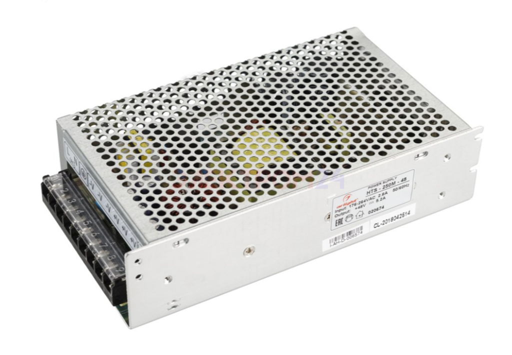 Блок питания HTS-250M-48 (48V, 5.2A, 250W) (Arlight, IP20 Сетка, 3 года) Блок питания HTS-250M-48 (48V, 5.2A, 250W) (Arlight, IP20 Сетка, 3 года)