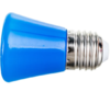 LED-D45-1W-BLUE-E27-FR-С BELL Лампа декоративная светодиодная. Форма Колокольчик. матовая. Цвет сини