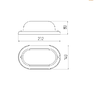 Светильник ЭРА НБО 04-60-011 Кантри дерево/стекло IP54 E27 max 60Вт 232х140 овал клен